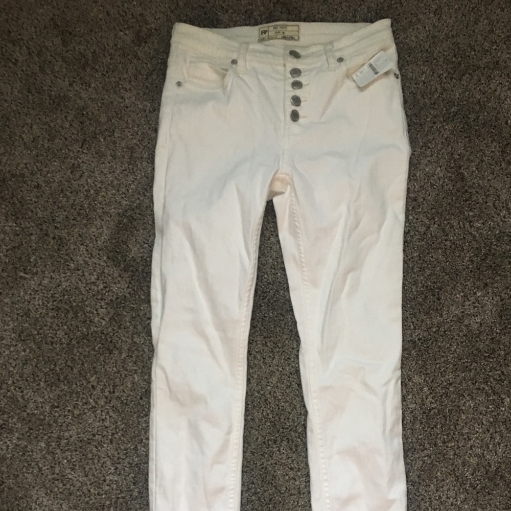 Free People White Jean